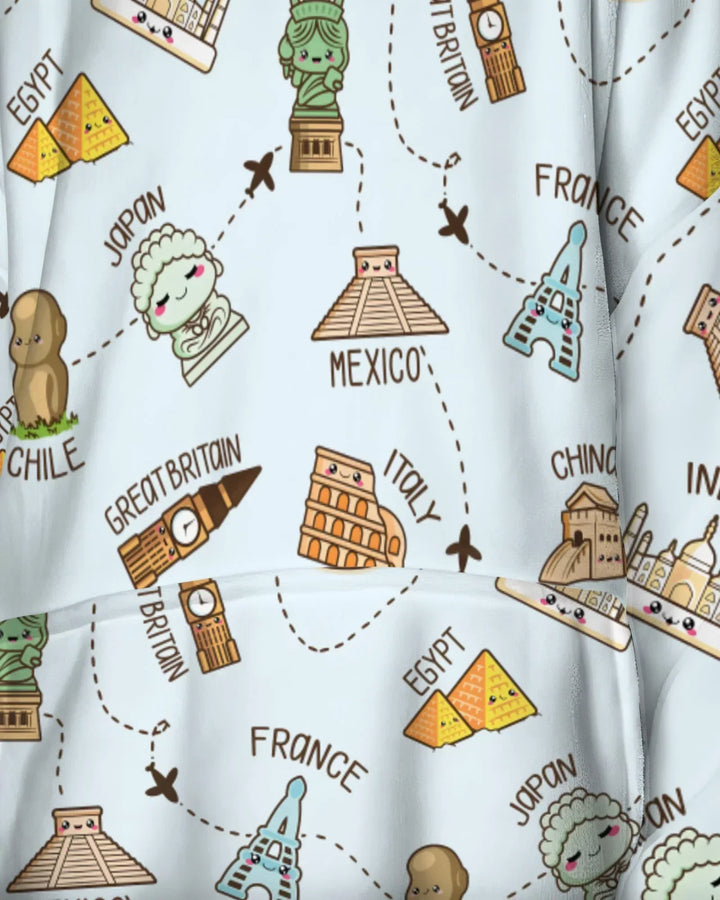 Kawaii World Tour Wearable Blanket Hoodie