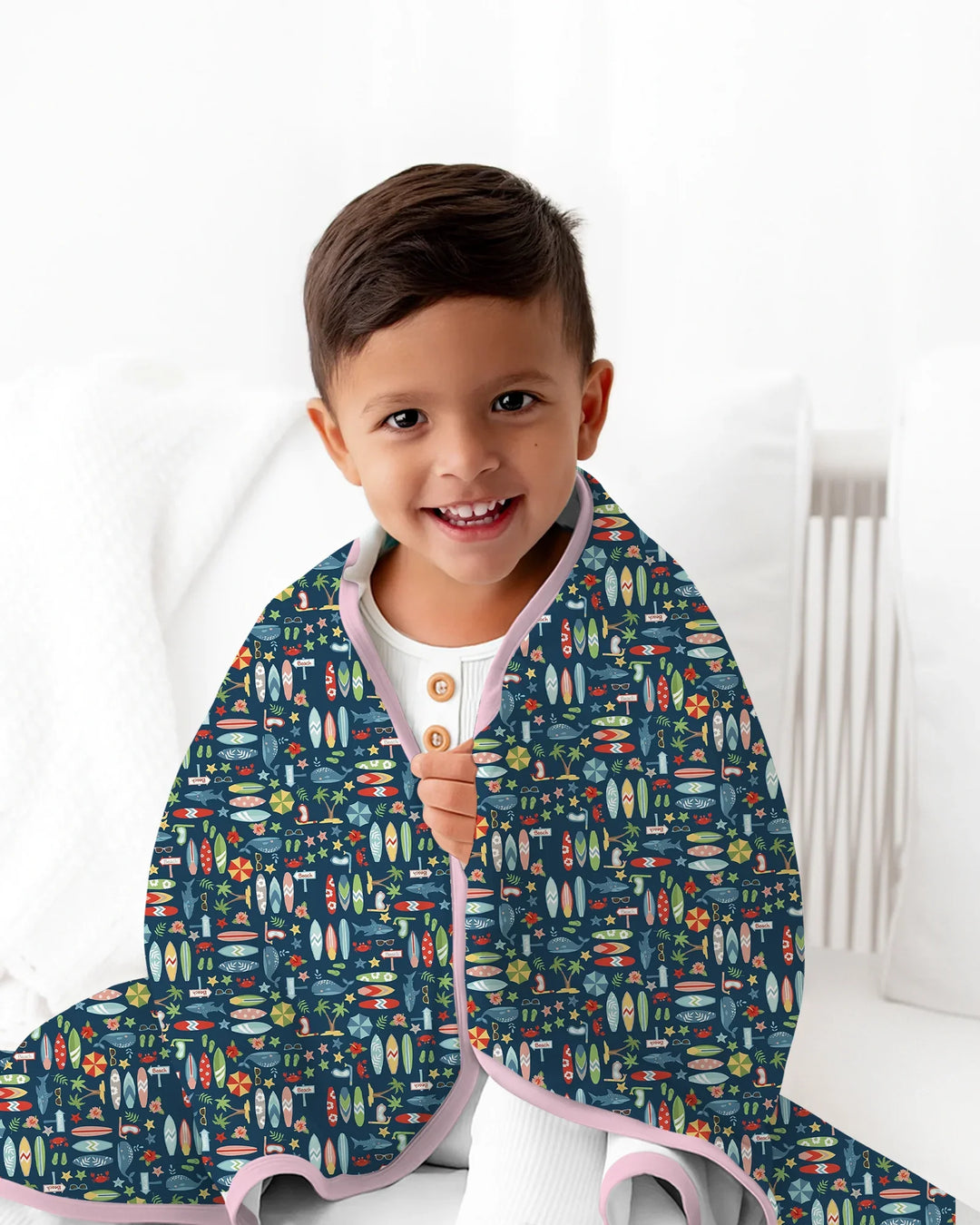 Endless Summer Surf Bamboo Blanket