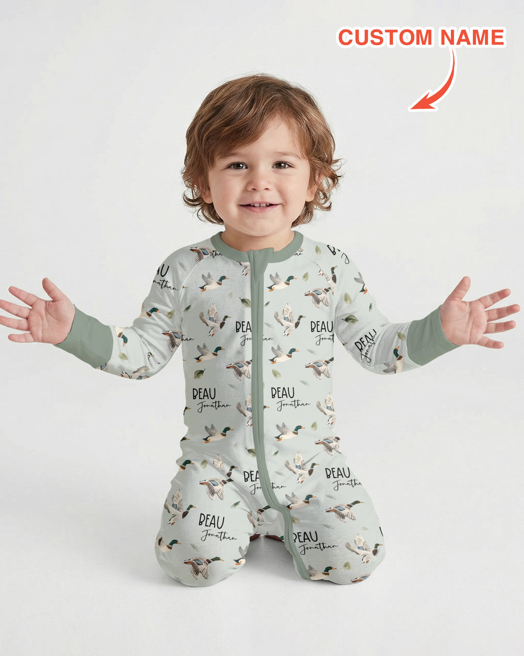 Custom Name Mallard Duck Convertible Zippy