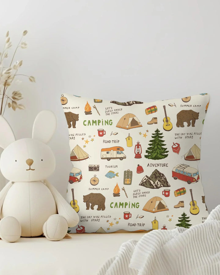 Outdoor Camping Adventure Family Matching Bamboo Pillow Case