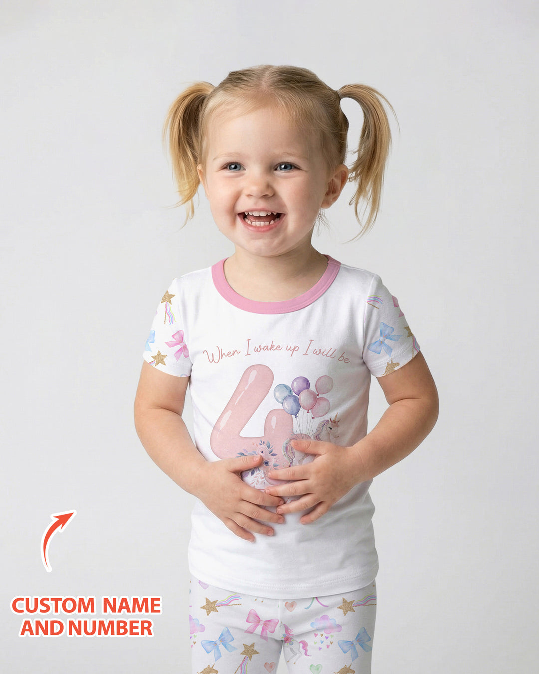 Zweiteiliges, kurzärmliges Pyjama-Set mit Marienkäfern
