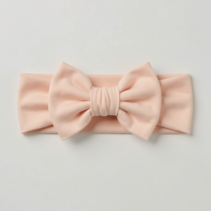 Solid Color Bamboo Luxe Bow Headband