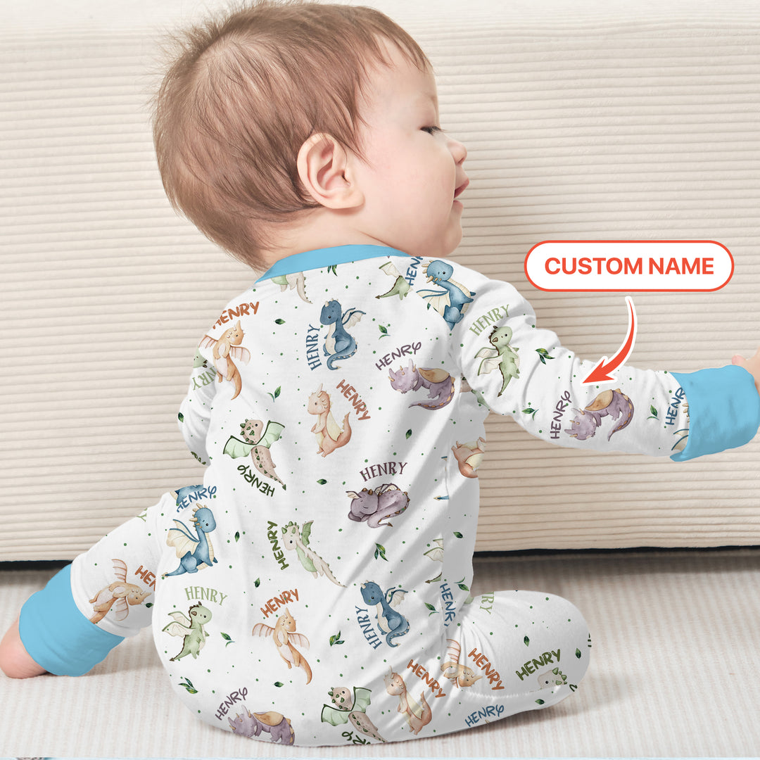 Sweet Baby Dragons Custom Name Convertible Zippy