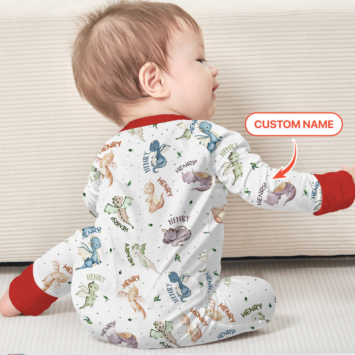 Sweet Baby Dragons Custom Name Convertible Zippy