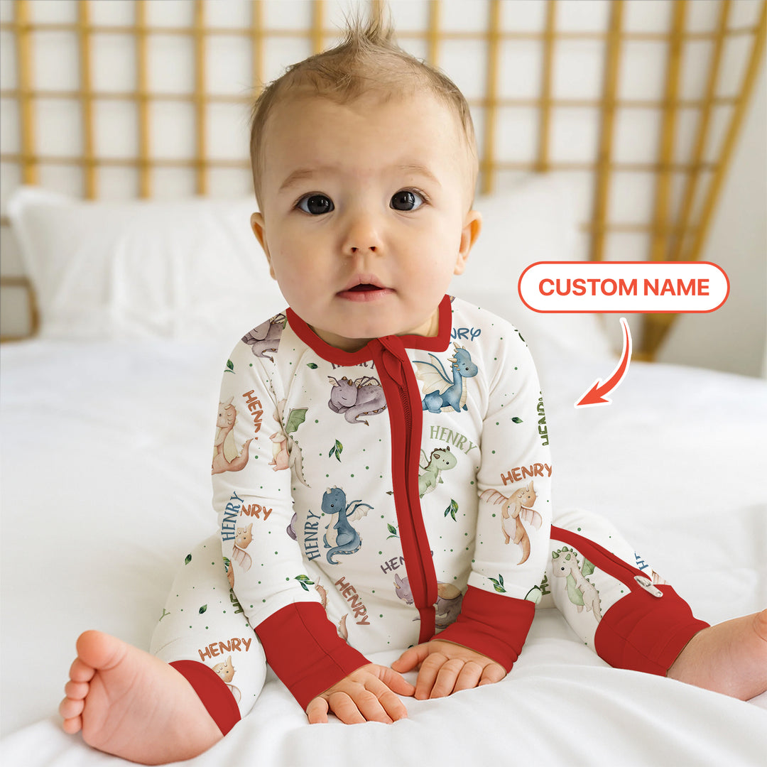 Sweet Baby Dragons Custom Name Convertible Zippy