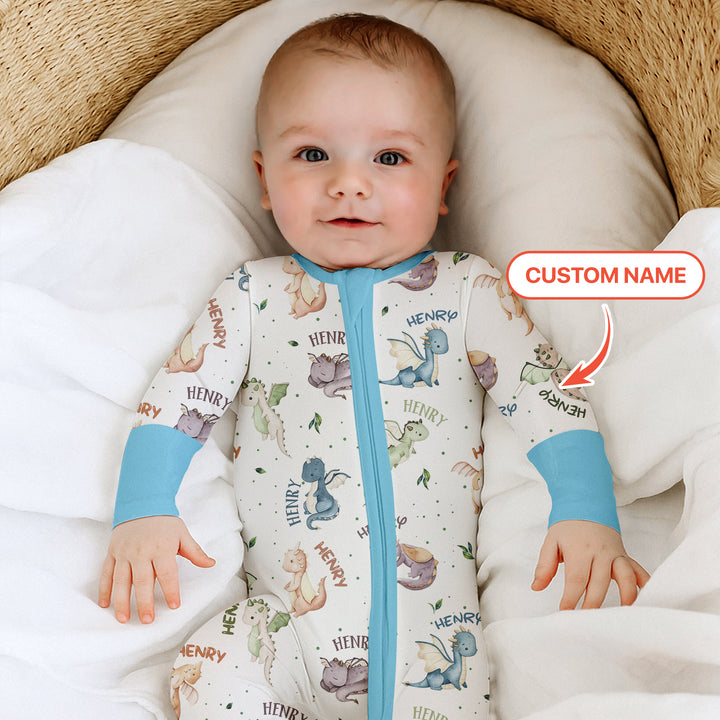 Sweet Baby Dragons Custom Name Convertible Zippy