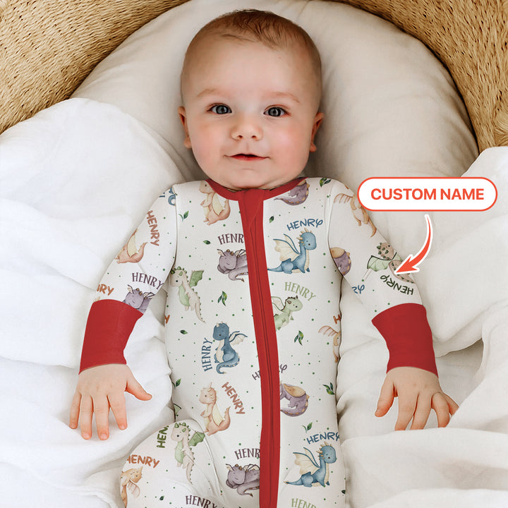 Sweet Baby Dragons Custom Name Convertible Zippy