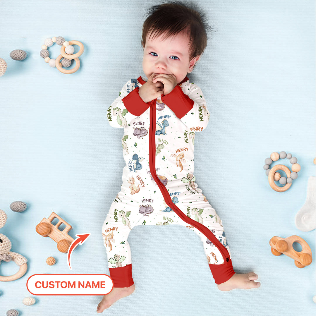 Sweet Baby Dragons Custom Name Convertible Zippy
