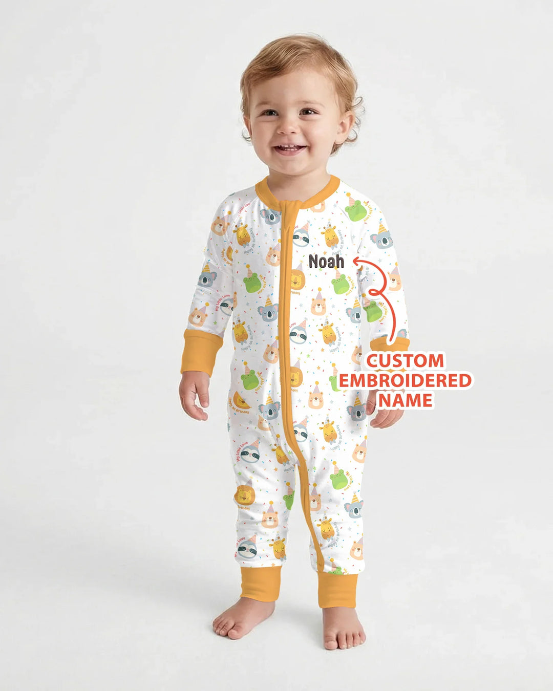 Gerippte Babykleidung mit individuellem Foto - Weich &amp; Skizzenhaft