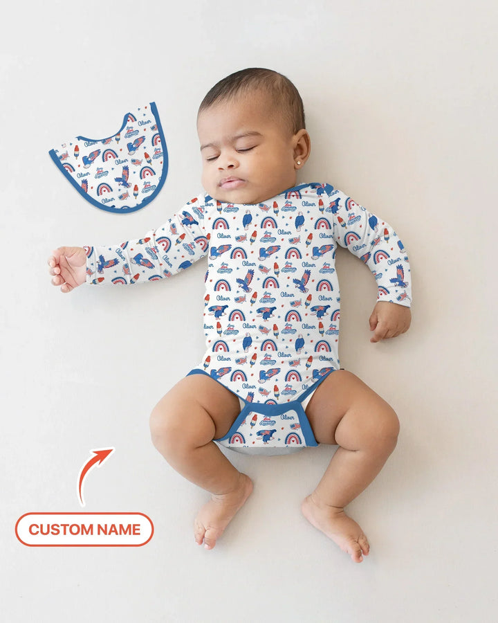 Gerippte Babykleidung mit individuellem Foto - Weich &amp; Skizzenhaft