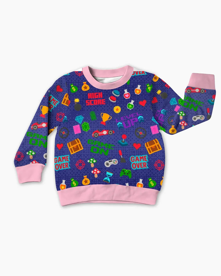 Gamer Mode On Family Matching Bamboo Crewneck Sweatshirt
