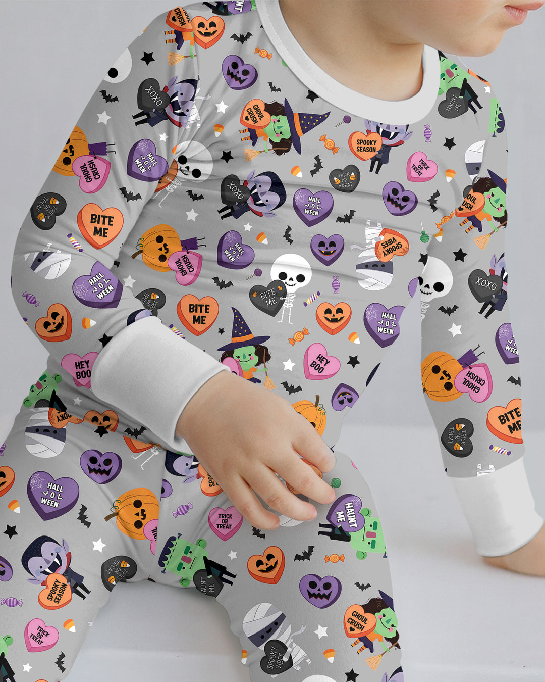 Boo Crew Monster Bamboo Two Piece Long Sleeve Pajama Set