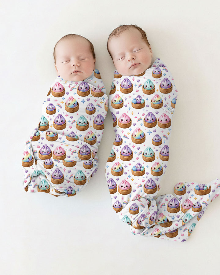 Cute Glitter Dumpling swaddle blanket