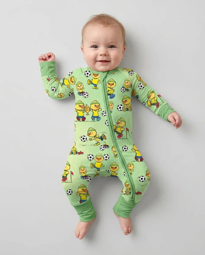 Brasil Soccer Fan Family Matching Bamboo Convertible Zippy