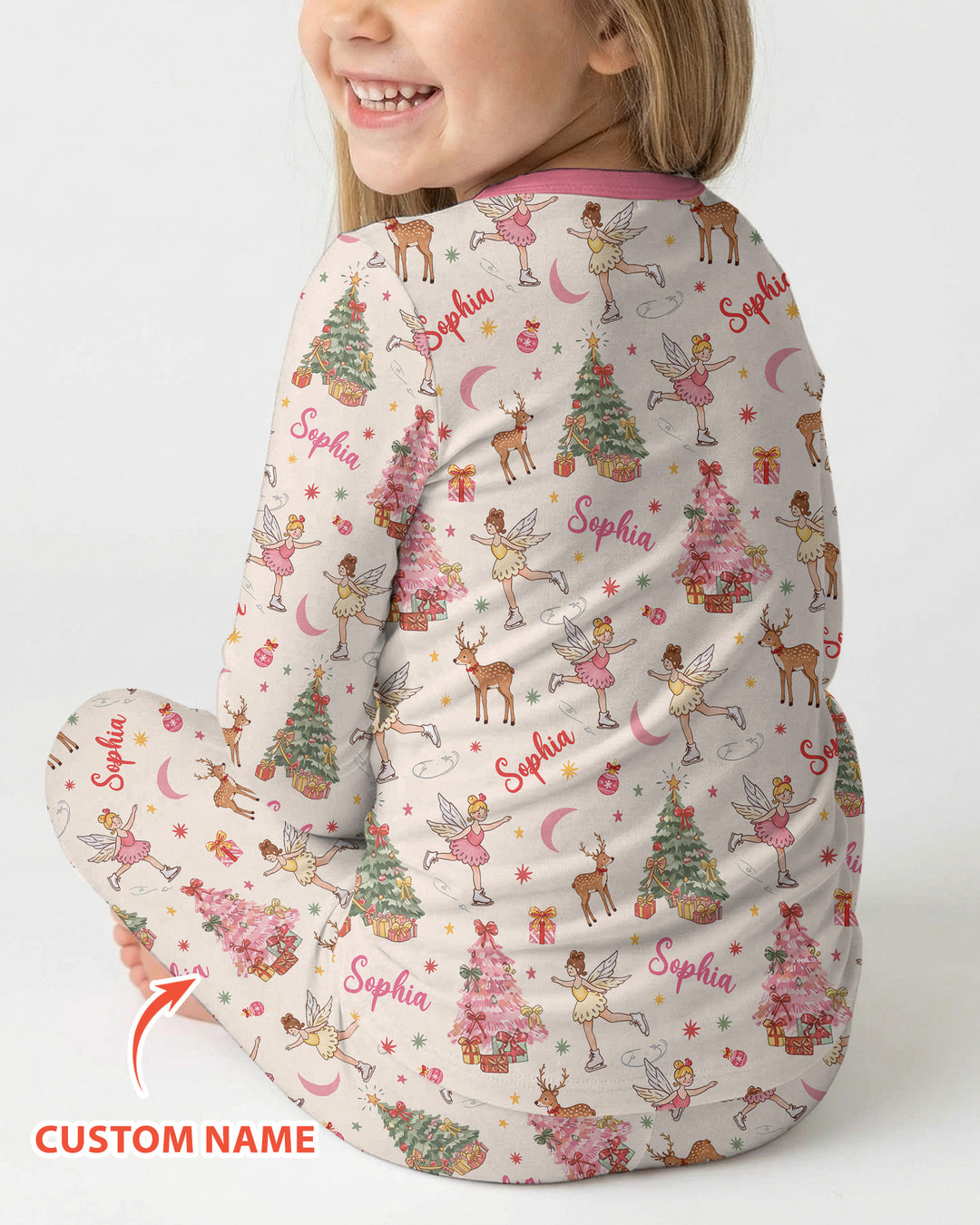 Christmas Checkered Bamboo Two Piece Long Sleeve Pajama Set