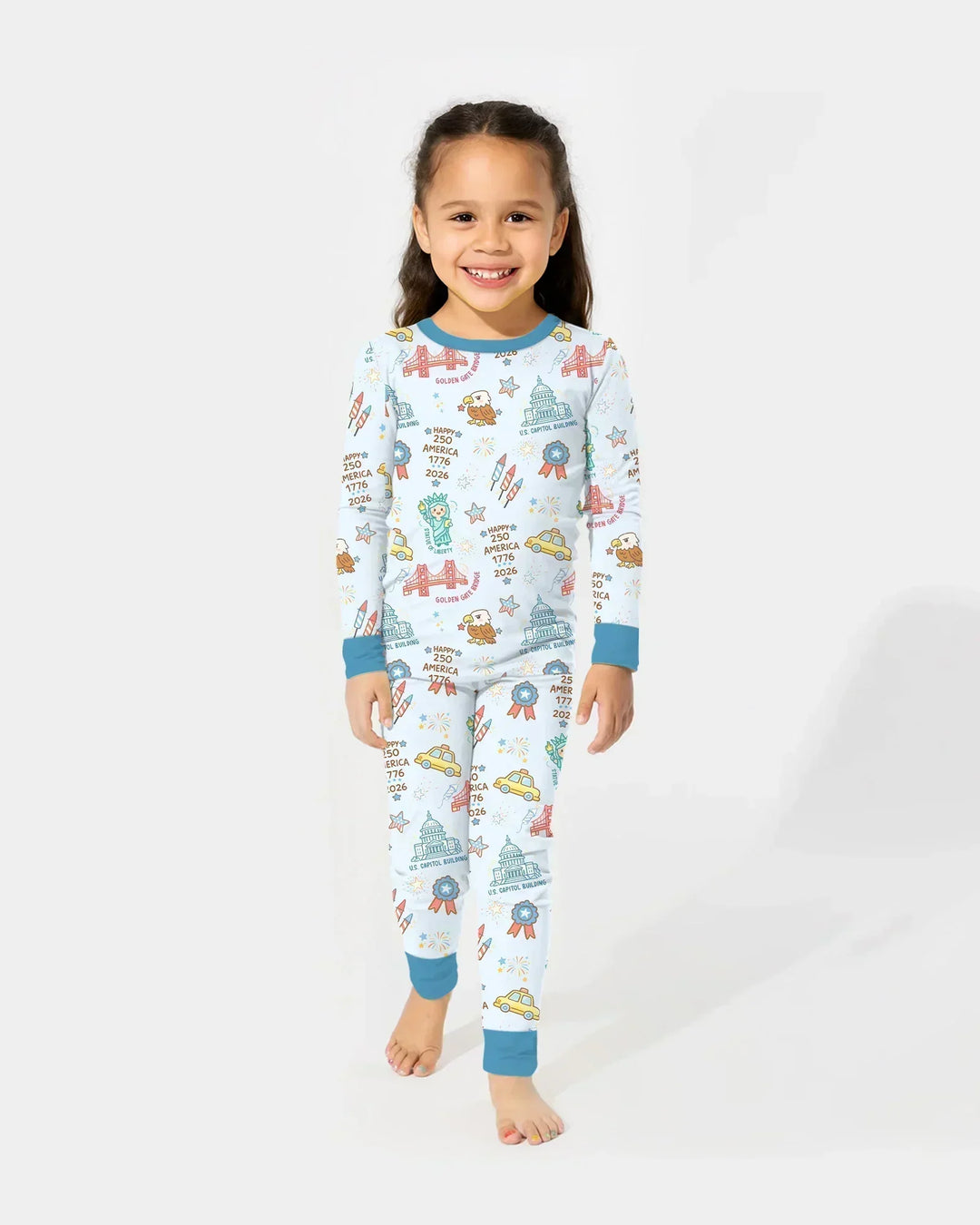 250 Years Of Freedom Two Piece Long Sleeve Pajama Set