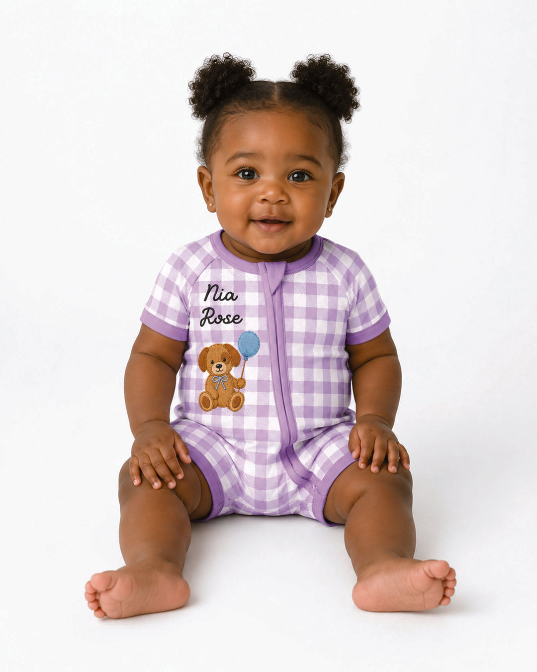 Teddy Bear Baby Bamboo Shorty Zippy