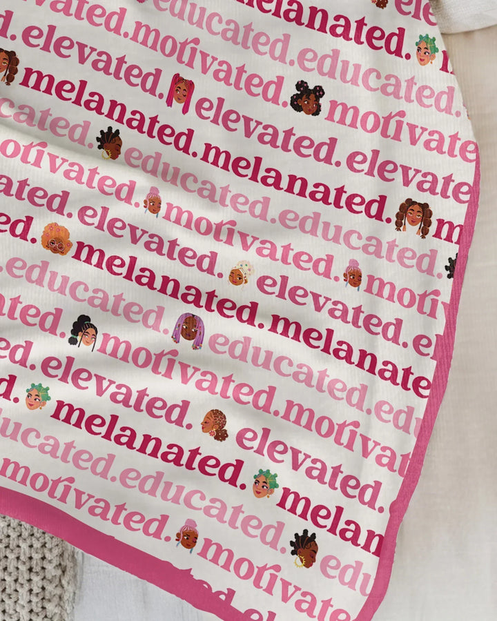 Educated Motivated Elevated Melanated Blanket