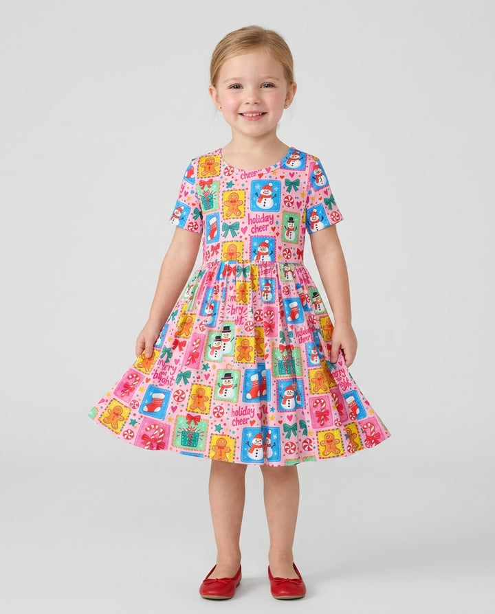 Merry & Bright Bamboo Twirl Dress