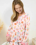 Conjunto de pijama de mujer de bambú de American Ice Cream