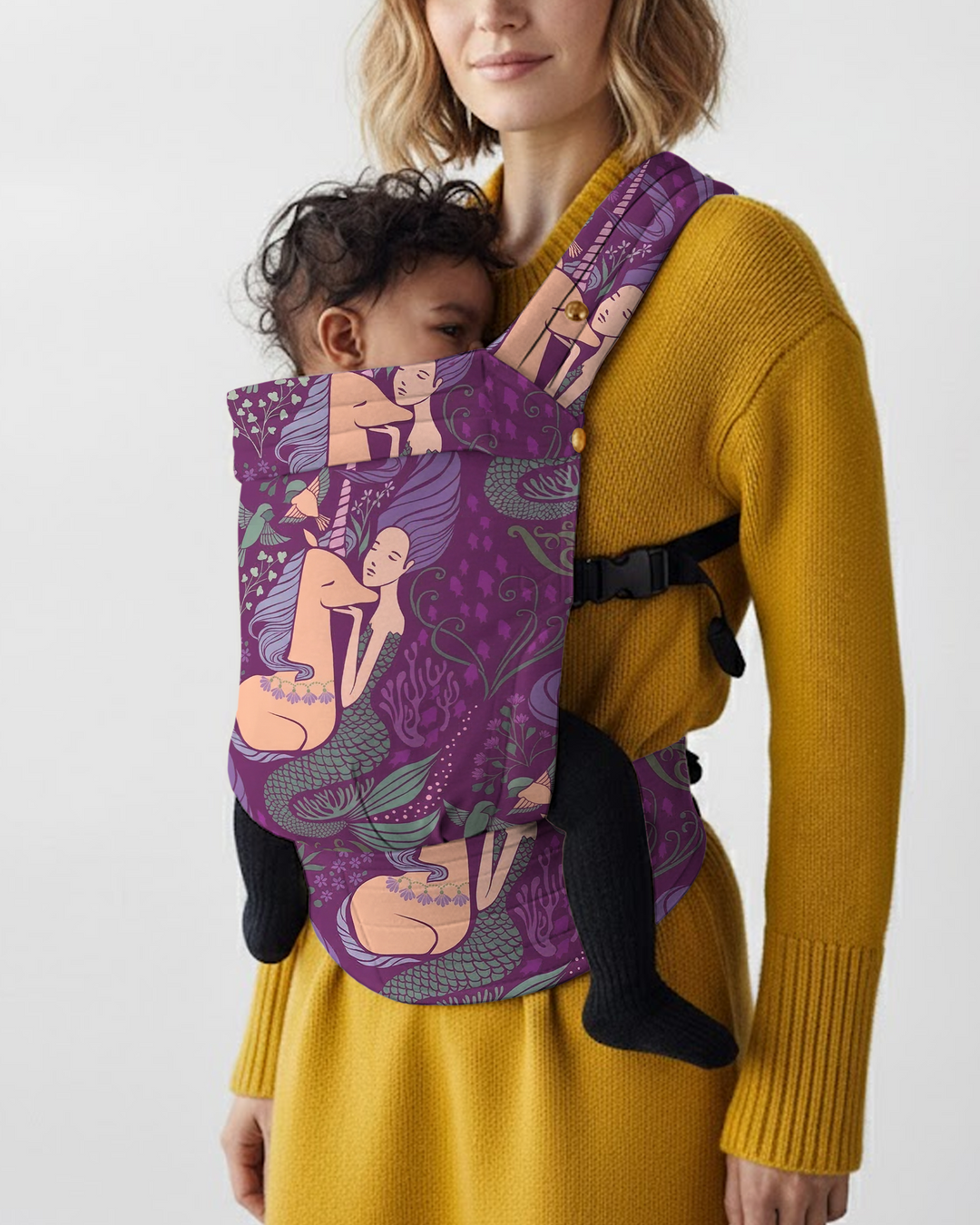 Whimsical Mermaid Garden Dream Baby Carrier