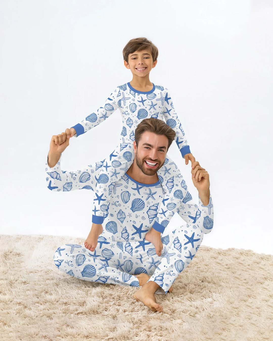 Coastal Charm Family Matching Bamboo Men's Pajama Set
