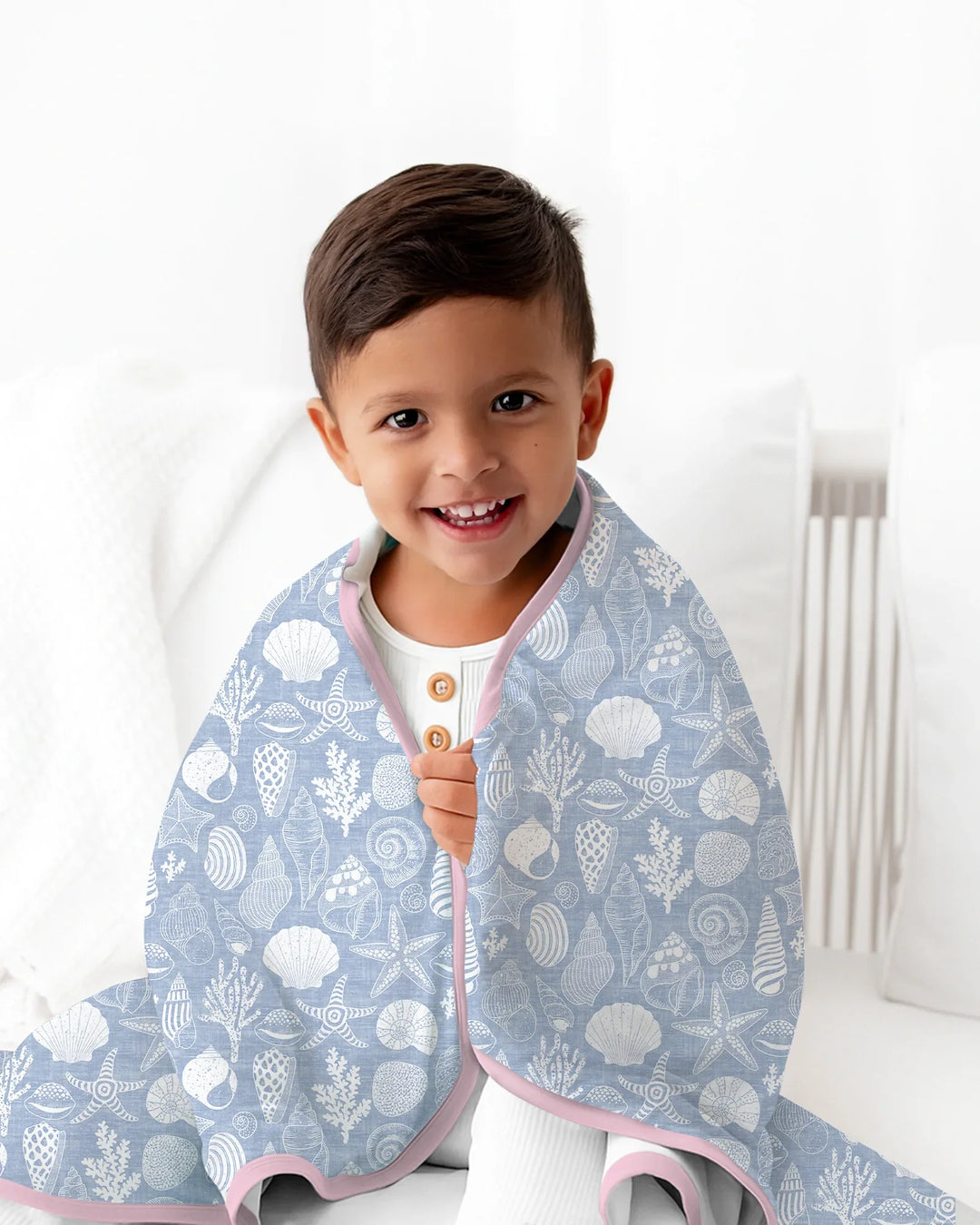 Coastal Treasures Bamboo Blanket