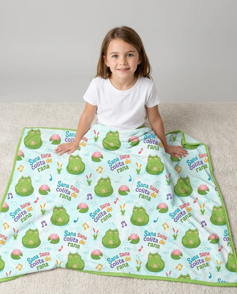 Sana Sana Colita De Rana Bamboo Blanket