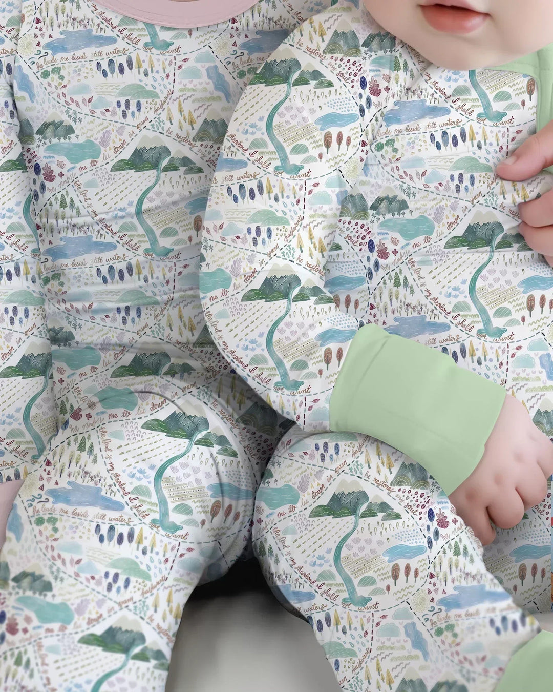 Whimsical Psalms 23 Map Convertible Zippy