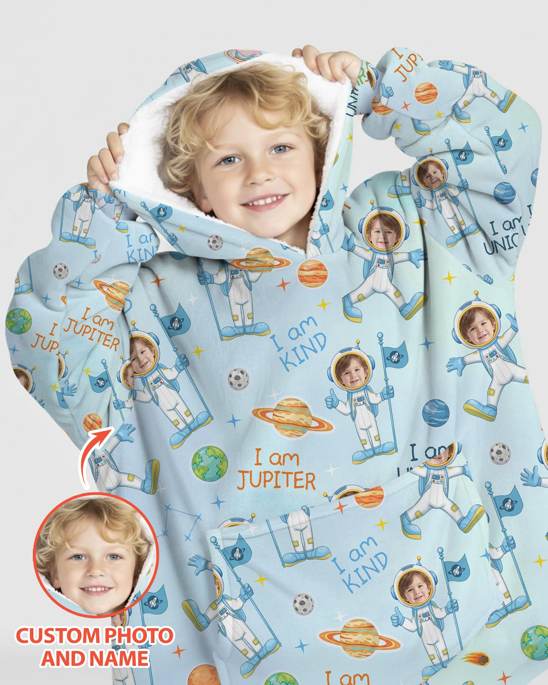 Benutzerdefinierter Bambus-Deckenhoodie (Vorlage)