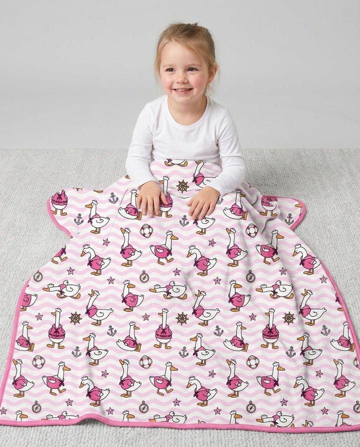 Silly Goose Sailor Bamboo Blanket