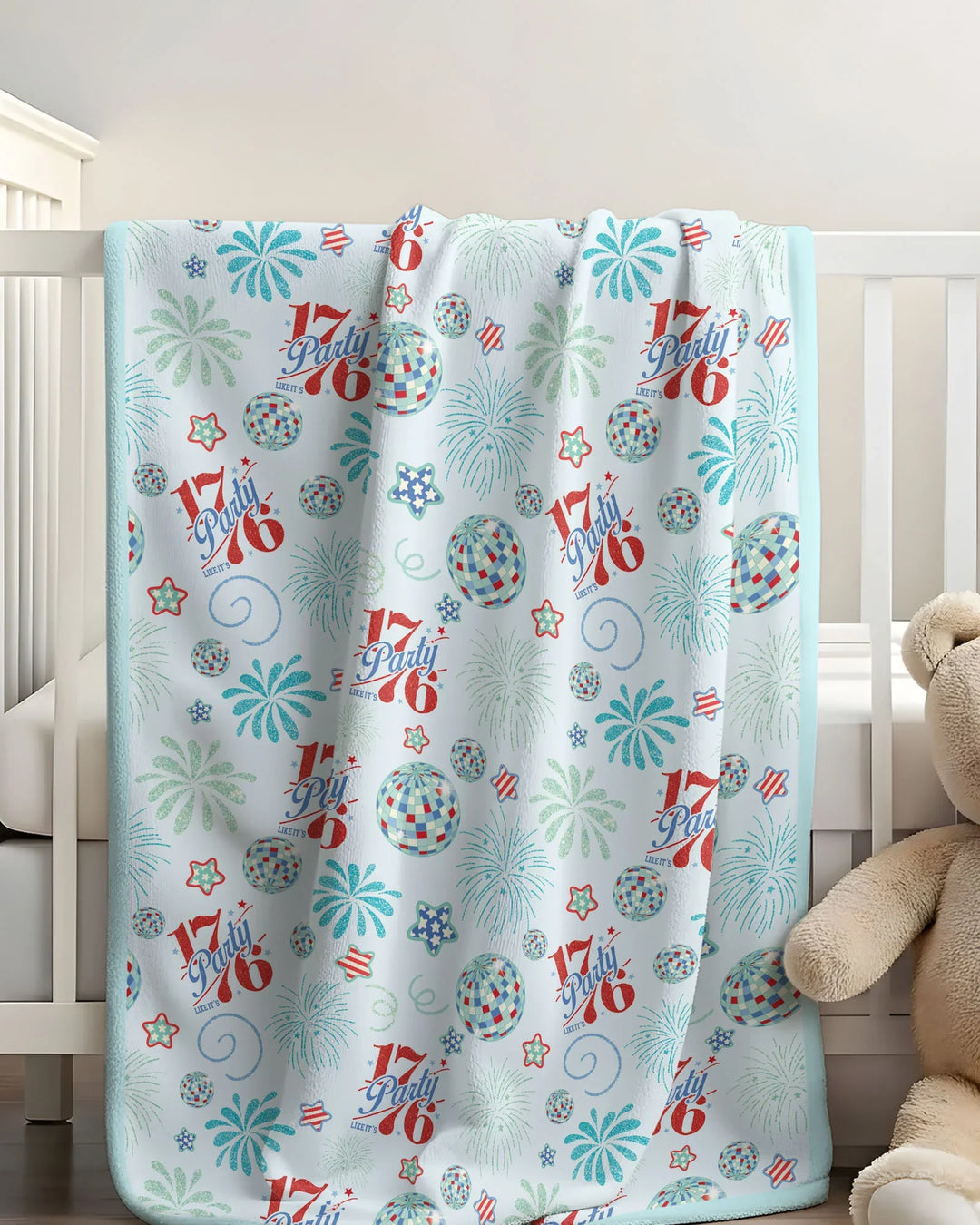 Land Of Free Family Matching Bamboo Blanket