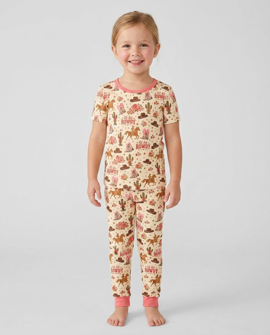Zweiteiliges, kurzärmliges Pyjama-Set mit Marienkäfern