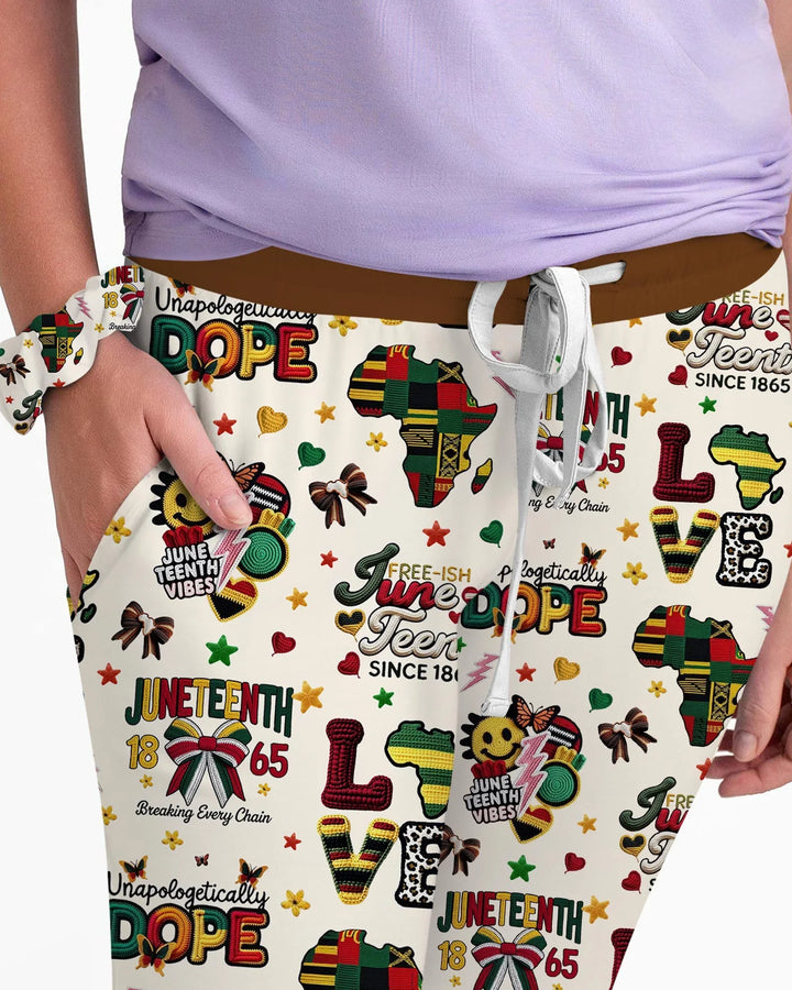 Juneteenth Breaking Every Chain Bamboo Women Pajama Set