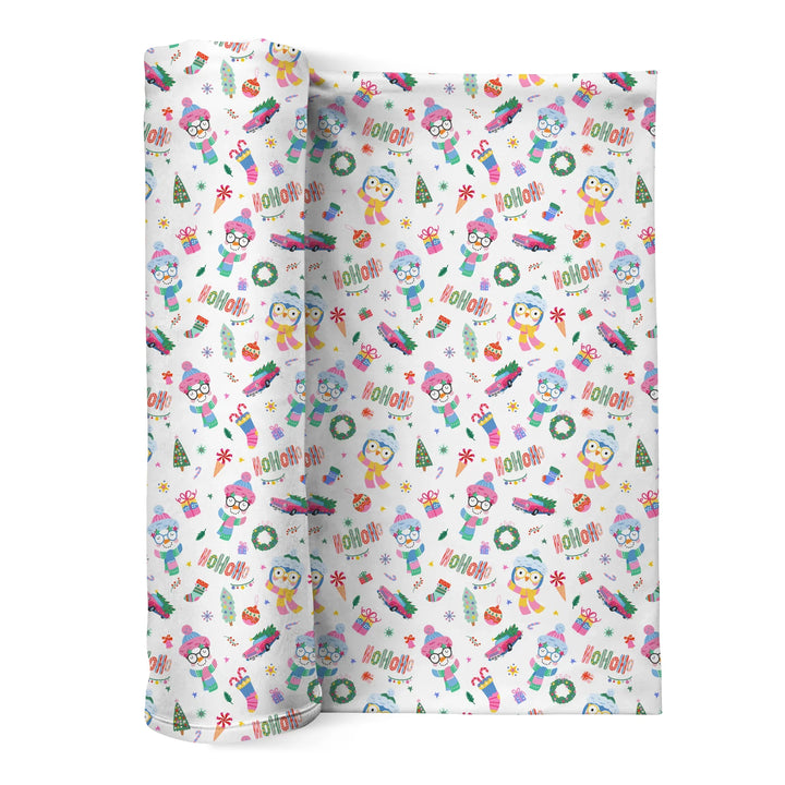 Bright Christmas Swaddle Blanket
