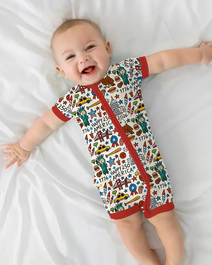 Doodle America 250th Anniversary Family Shorty Zippy