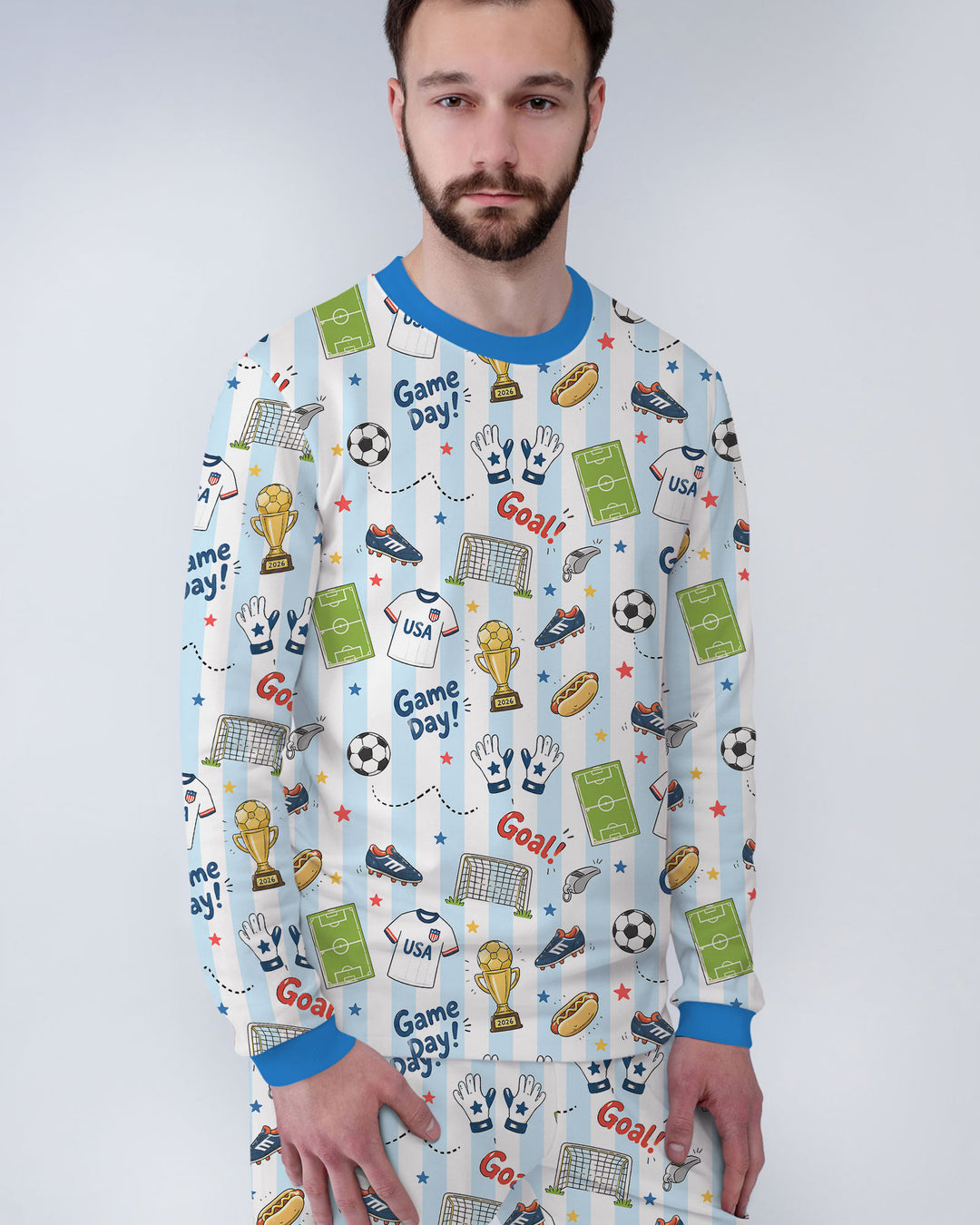 plantilla Conjunto de Pijama de Bambú para Hombre