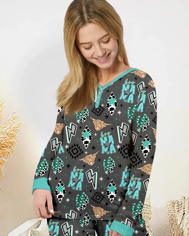 Western Mama & Me Matching  Bamboo Women Pajama Set