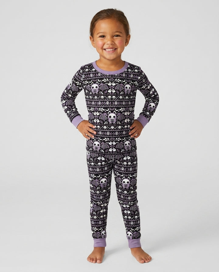 Batty Fair Isle Bamboo Two Piece Long Sleeve Pajama Set