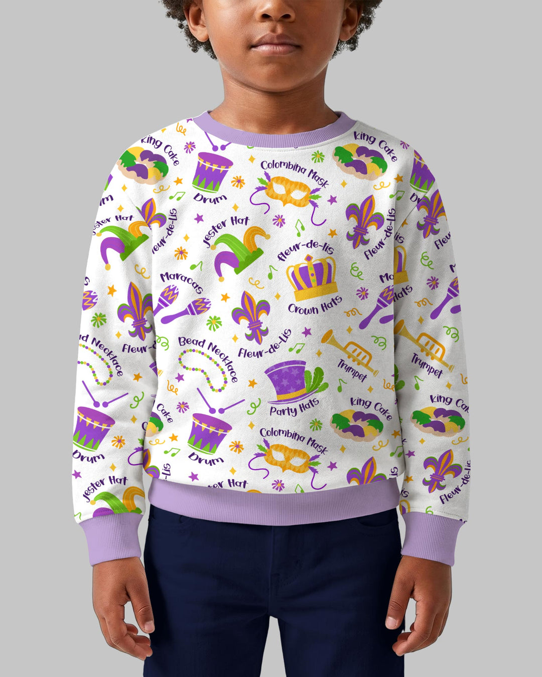 Mardi Gras Family Matching Crewneck Sweatshirt