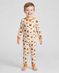 Fall Day Football Bamboo Two Piece Long Sleeve Pajama Set
