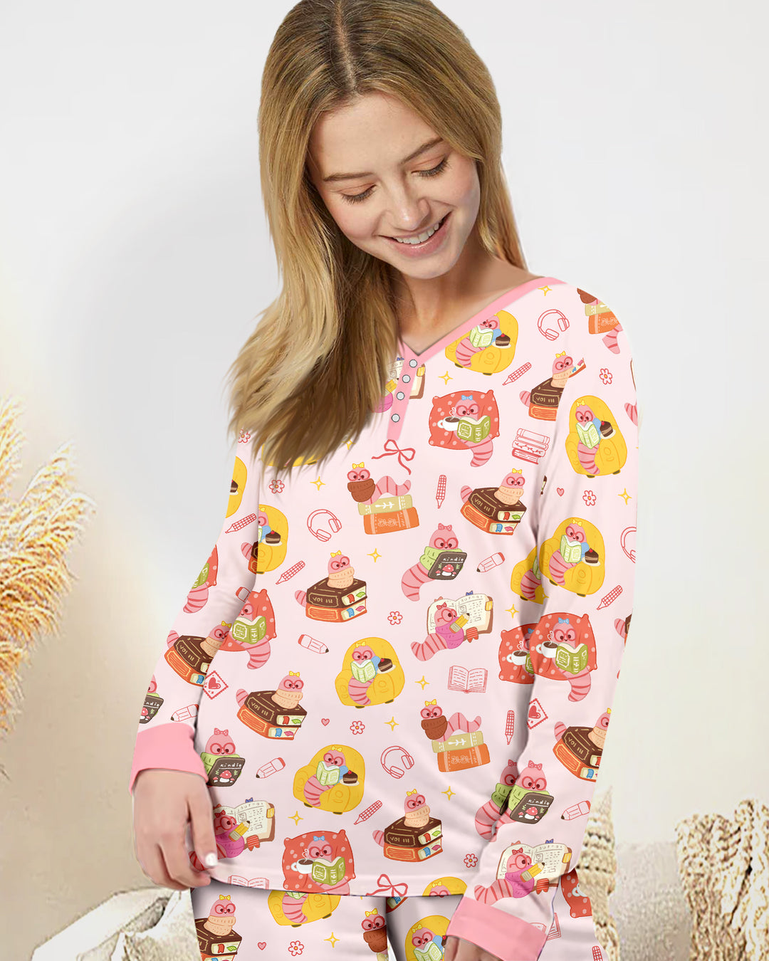 Vorlage Bambus Damen Pyjama Set