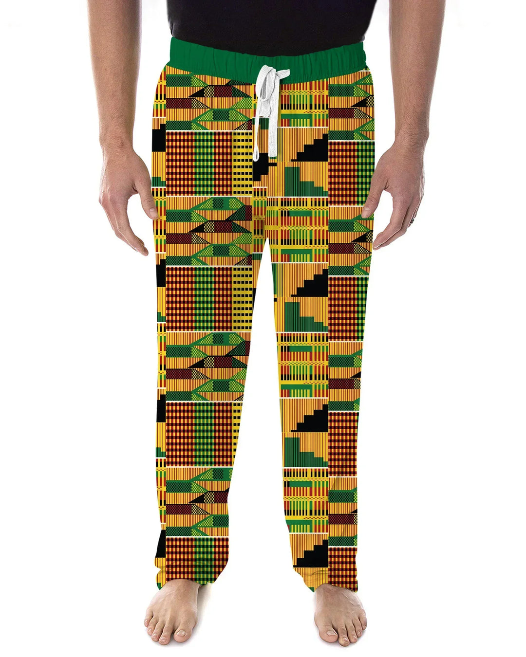 Kente Vibes Family Matching Bamboo Men's Pajama Set