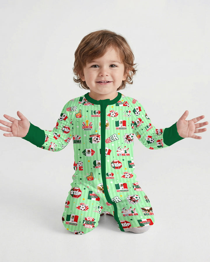 Soccer Game Day Go Team Mexico Family Matching Bamboo Convertible Zippy