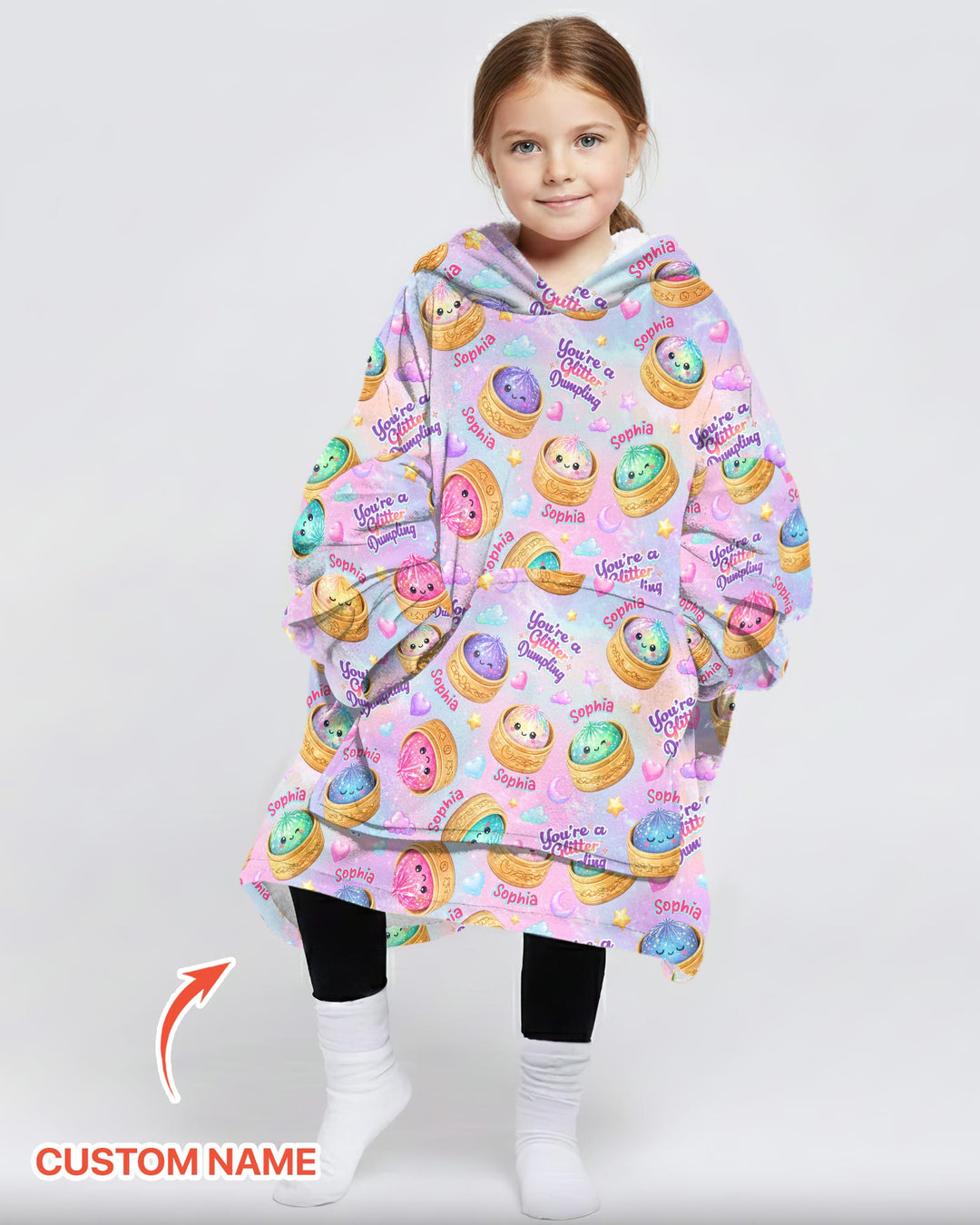 Plantilla de Sudadera Manta de Bambú Personalizada
