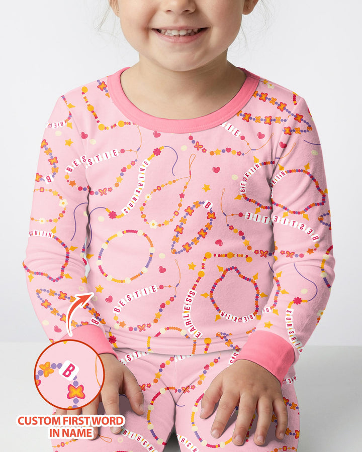 Conjunto de pijama de dos piezas de bambú con mangas largas, plantilla PERSONALIZADA