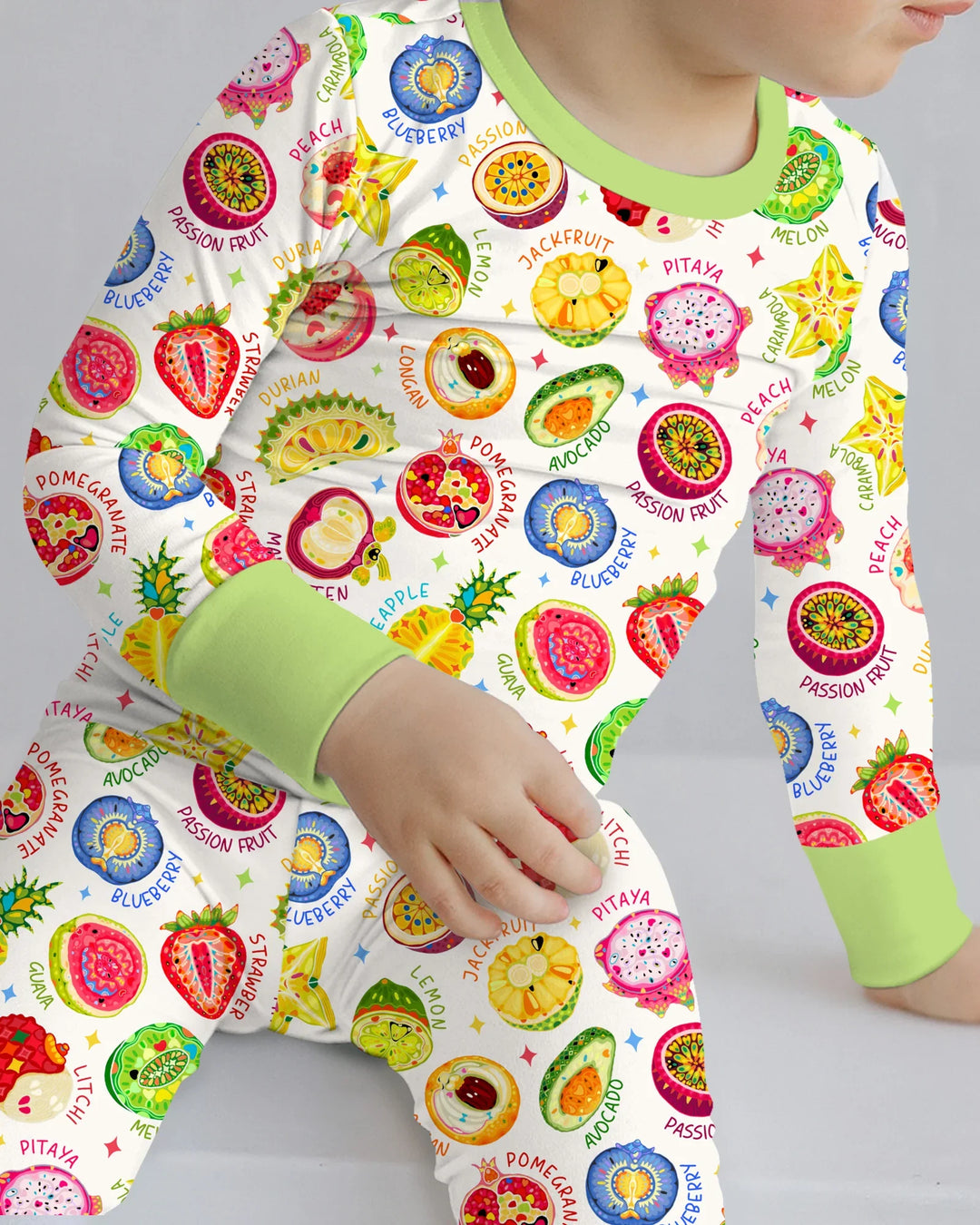Conjunto de pijama de dos piezas de manga larga de bambú Juicy World
