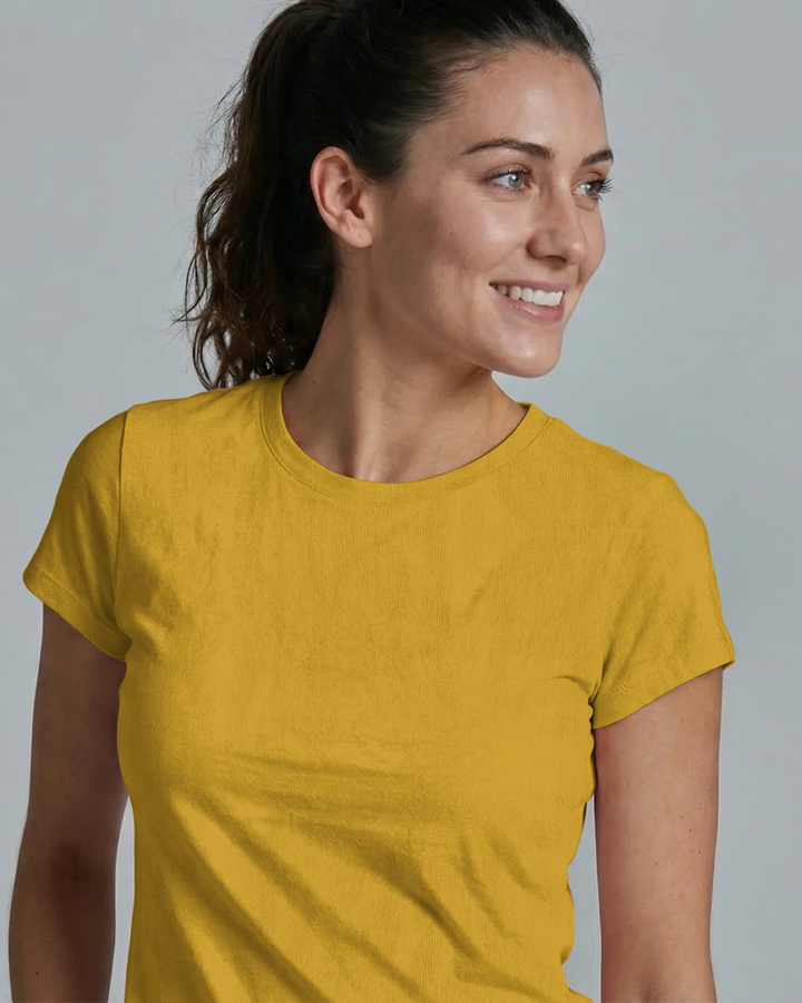 Solid Color Bamboo Women T-Shirt