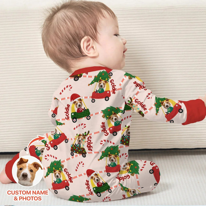 Gerippte Babykleidung mit individuellem Foto - Weich &amp; Skizzenhaft