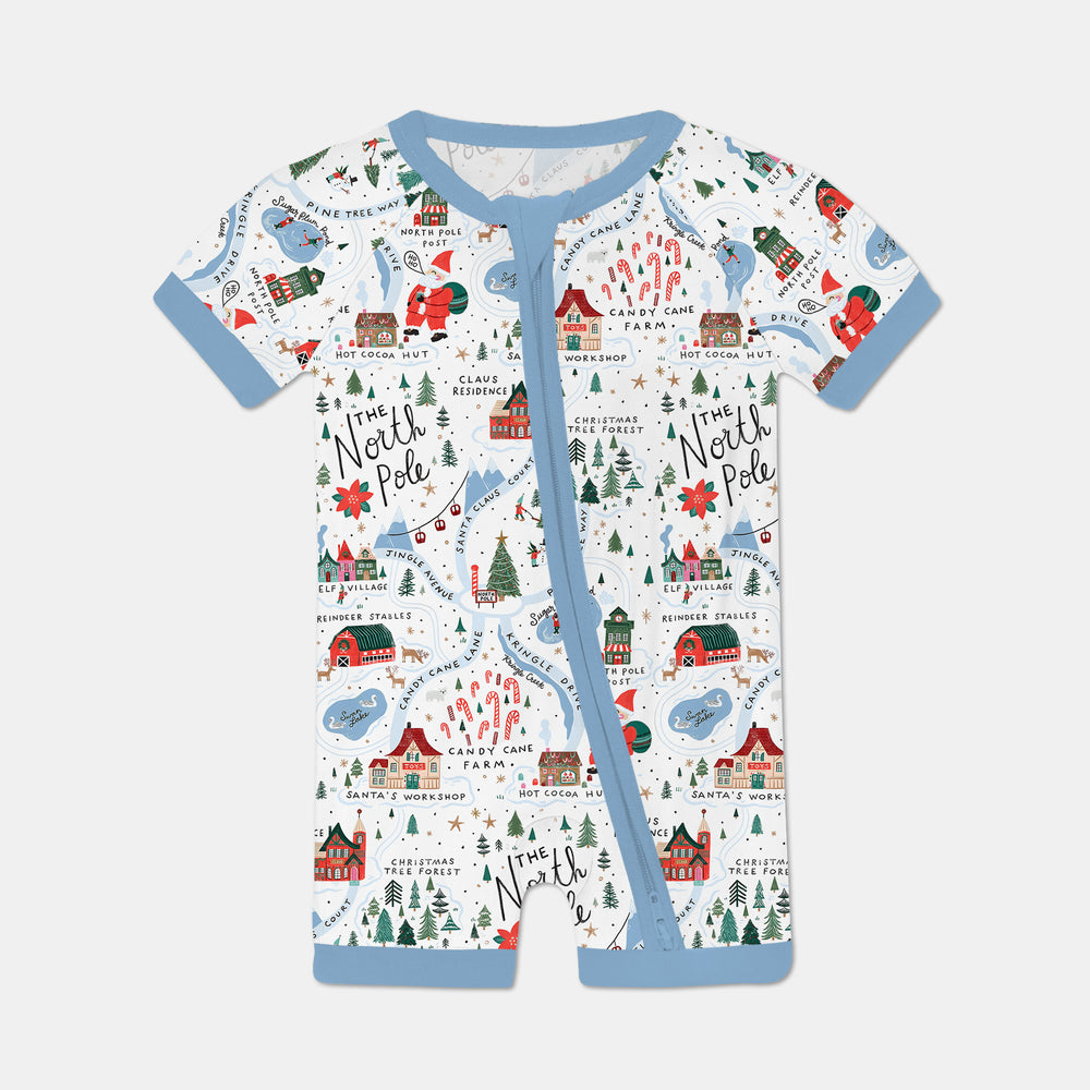 The North Pole Map Shorty Zippy , The North Pole Map Shorty Zippy - 0-3M